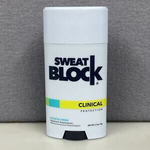 Sweat Block Clinical Protection Deodorant Antiperspirant Coastal Fresh 2.7oz